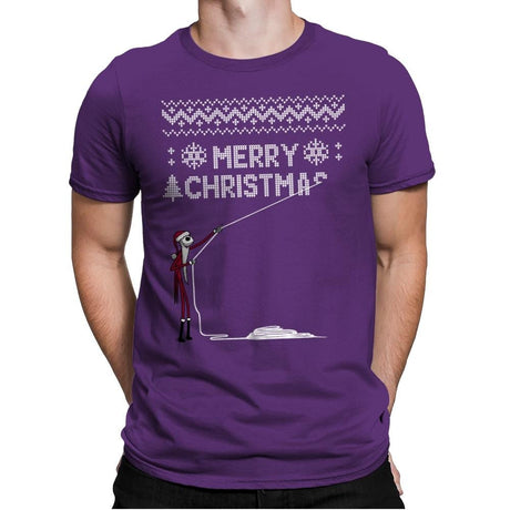 Stolen Christmas - Ugly Holiday - Mens Premium T-Shirts RIPT Apparel Small / Purple Rush