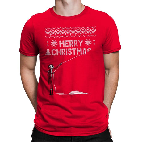 Stolen Christmas - Ugly Holiday - Mens Premium T-Shirts RIPT Apparel Small / Red