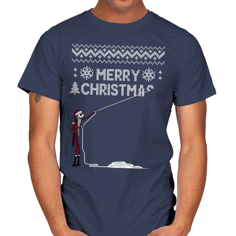 Stolen Christmas - Ugly Holiday - Mens T-Shirts RIPT Apparel Small / Navy