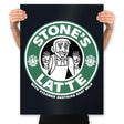 Stonebucks Latte - Prints Posters RIPT Apparel 18x24 / Black