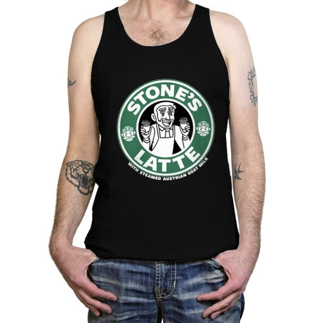 Stonebucks Latte - Tanktop Tanktop RIPT Apparel X-Small / Black