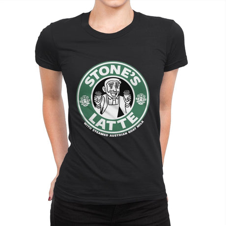 Stonebucks Latte - Womens Premium T-Shirts RIPT Apparel Small / Black