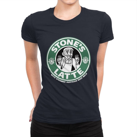 Stonebucks Latte - Womens Premium T-Shirts RIPT Apparel Small / Midnight Navy