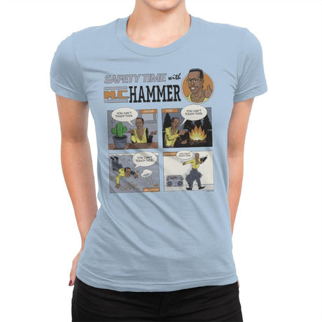 Stop... Safety Time - Womens Premium T-Shirts RIPT Apparel Small / Cancun