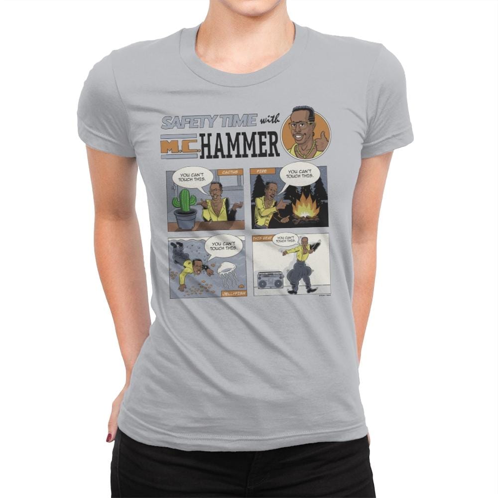 Stop... Safety Time - Womens Premium T-Shirts RIPT Apparel Small / Heather Grey