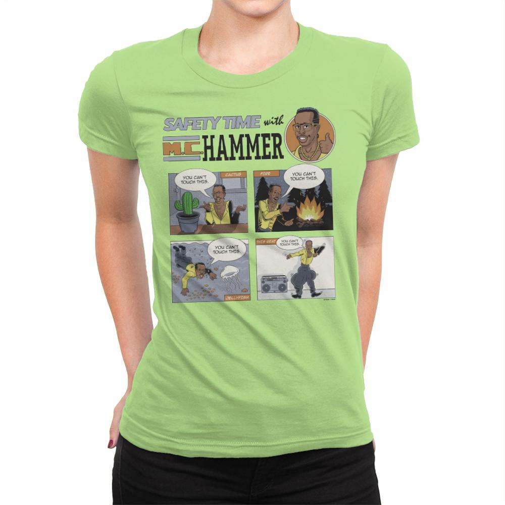Stop... Safety Time - Womens Premium T-Shirts RIPT Apparel Small / Mint