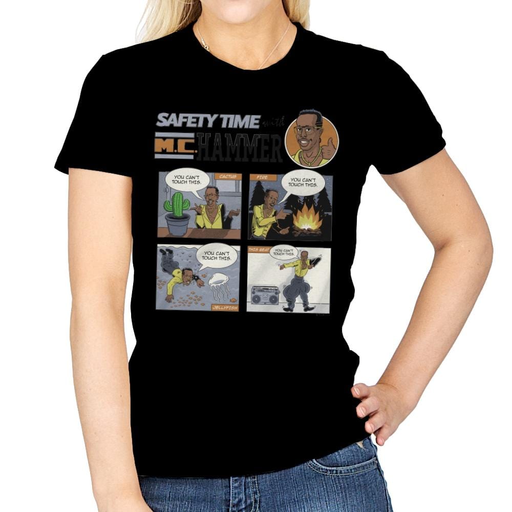 Stop... Safety Time - Womens T-Shirts RIPT Apparel Small / Coral