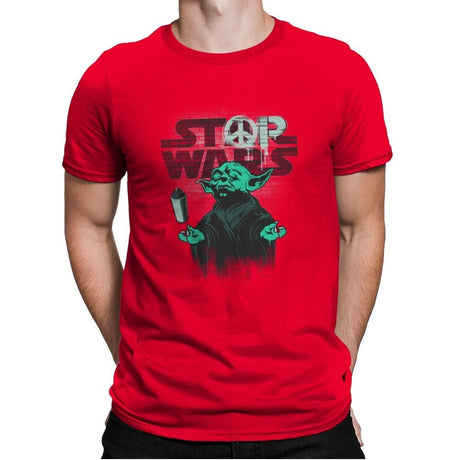 STOP WARS Exclusive - Best Seller - Mens Premium T-Shirts RIPT Apparel Small / Red