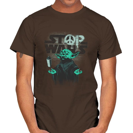 STOP WARS Exclusive - Best Seller - Mens T-Shirts RIPT Apparel Small / Dark Chocolate
