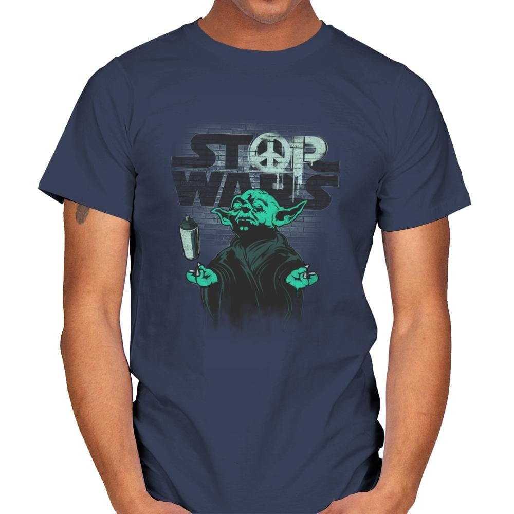 STOP WARS Exclusive - Best Seller - Mens T-Shirts RIPT Apparel Small / Navy