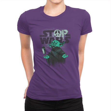 STOP WARS Exclusive - Best Seller - Womens Premium T-Shirts RIPT Apparel Small / Purple Rush