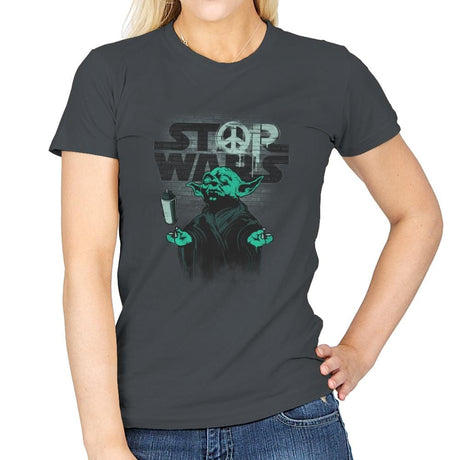 STOP WARS Exclusive - Best Seller - Womens T-Shirts RIPT Apparel Small / Charcoal