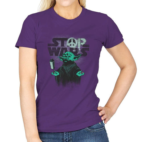 STOP WARS Exclusive - Best Seller - Womens T-Shirts RIPT Apparel Small / Purple