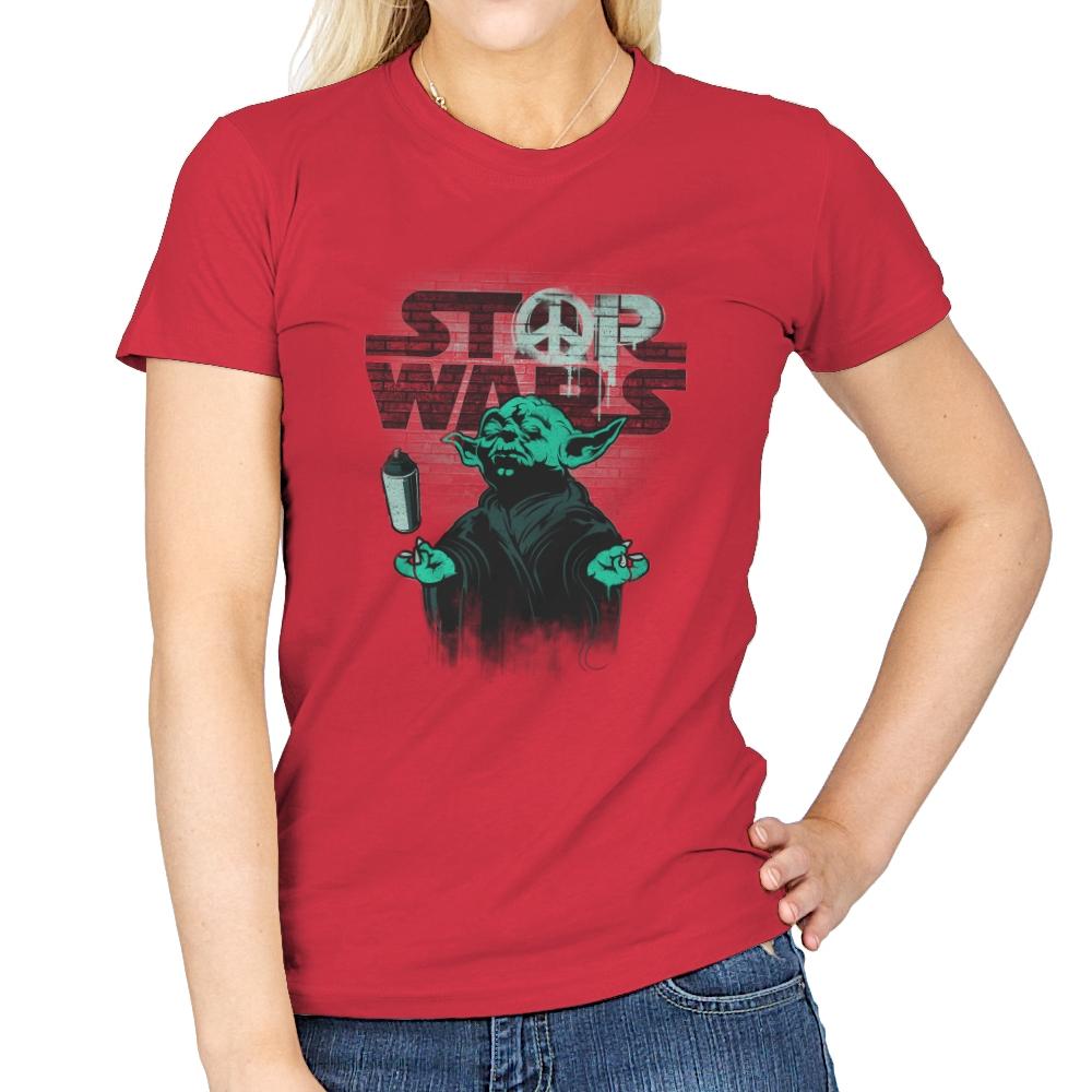 STOP WARS Exclusive - Best Seller - Womens T-Shirts RIPT Apparel Small / Red
