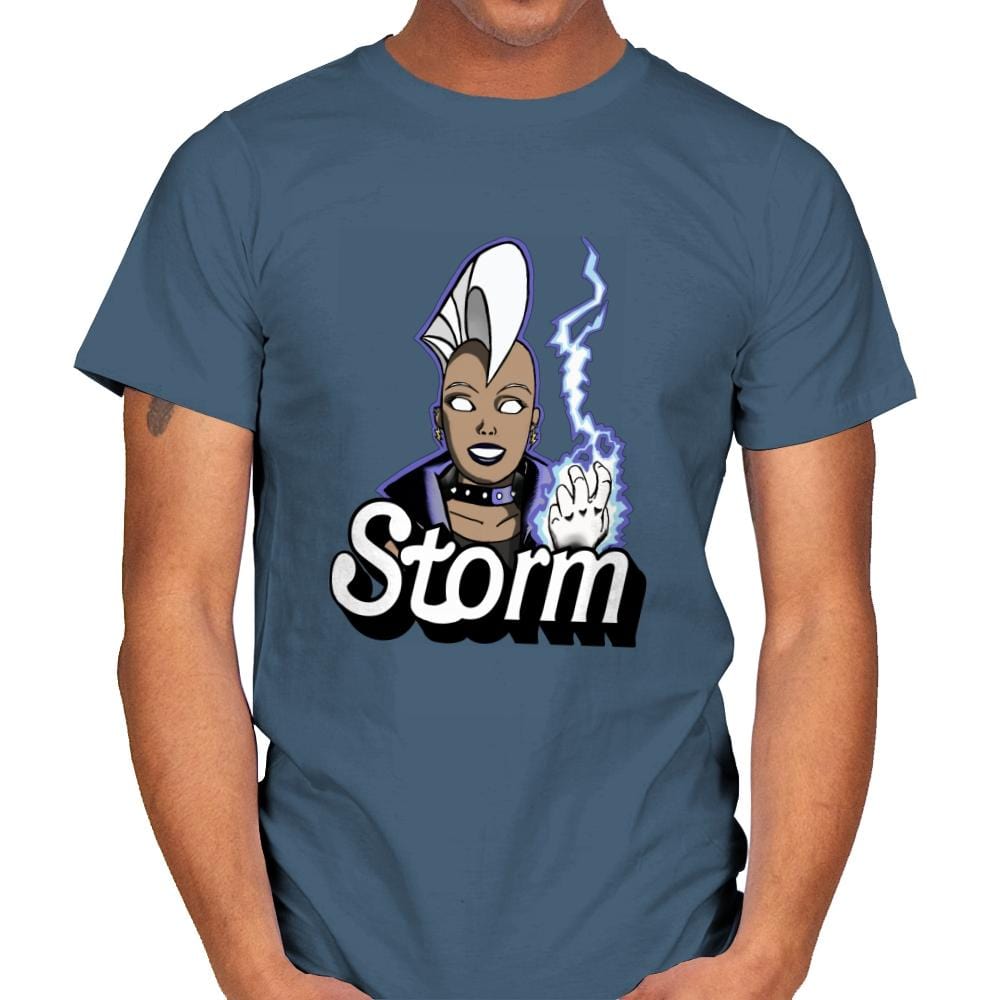 Stormie - Mens T-Shirts RIPT Apparel Small / Indigo Blue