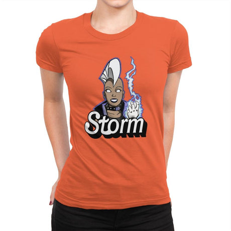 Stormie - Womens Premium T-Shirts RIPT Apparel Small / Classic Orange