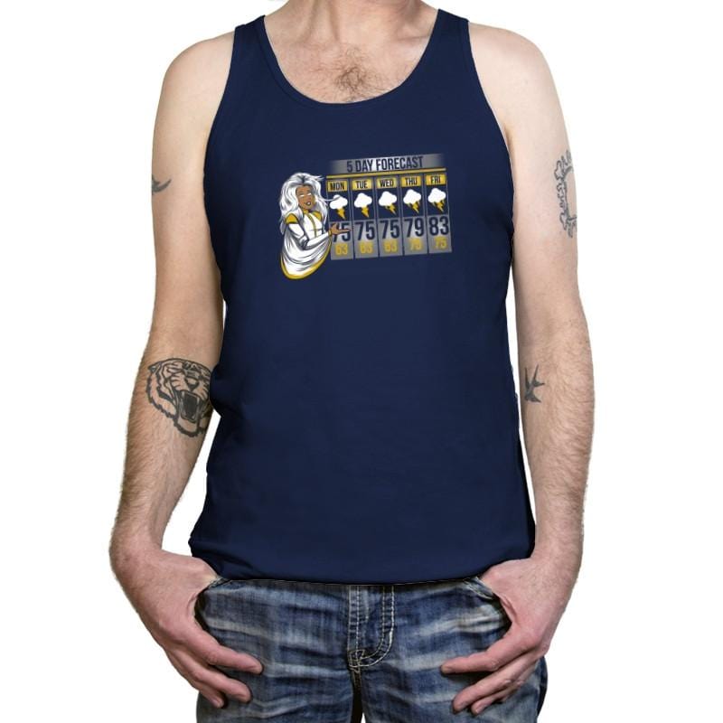Stormy Weather - Tanktop Tanktop RIPT Apparel X-Small / Navy