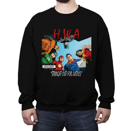 Straight Out For Justice - Crew Neck Sweatshirt Crew Neck Sweatshirt RIPT Apparel