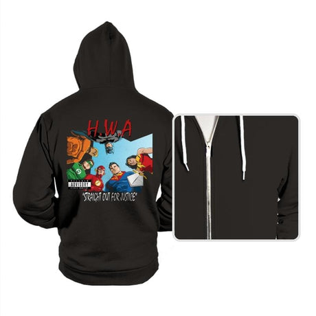 Straight Out For Justice - Hoodies Hoodies RIPT Apparel Small / Black