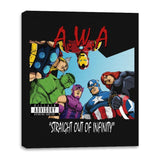 Straight Out of Infinity  - Anytime - Canvas Wraps Canvas Wraps RIPT Apparel 16x20 / Black