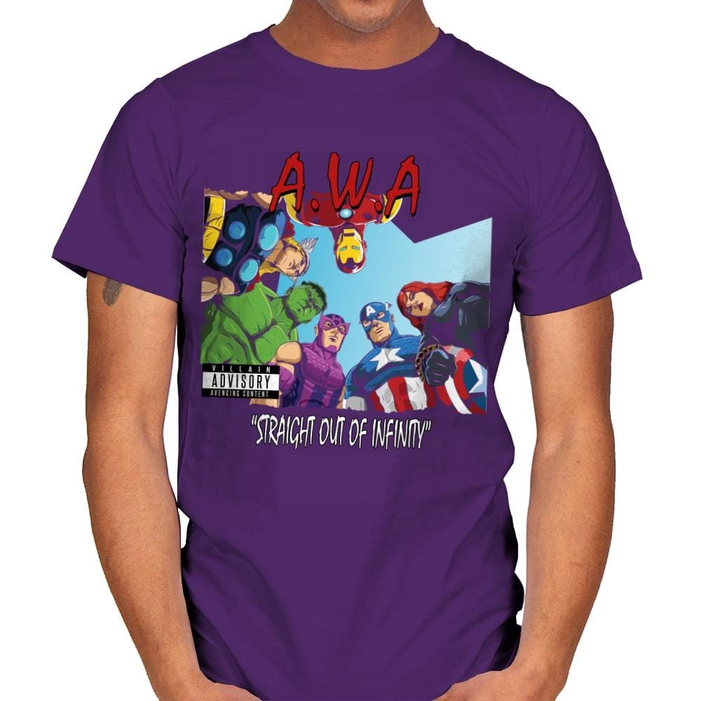 Straight Out of Infinity  - Anytime - Mens T-Shirts RIPT Apparel Small / Purple