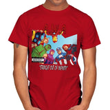 Straight Out of Infinity  - Anytime - Mens T-Shirts RIPT Apparel Small / Red