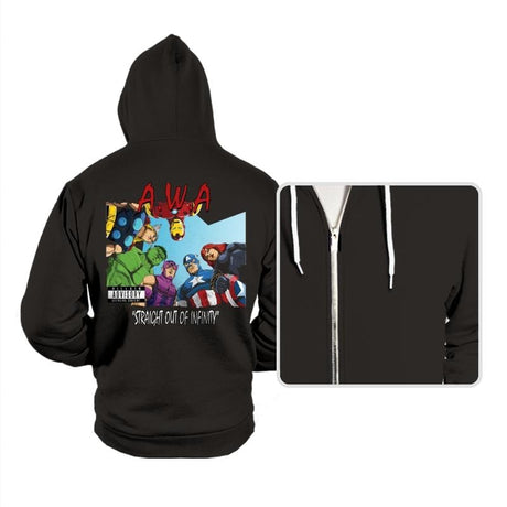 Straight Out of Infinity - Hoodies Hoodies RIPT Apparel Small / Black
