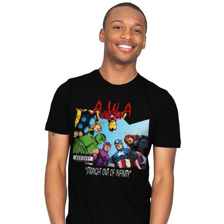 Straight Out of Infinity - Mens T-Shirts RIPT Apparel