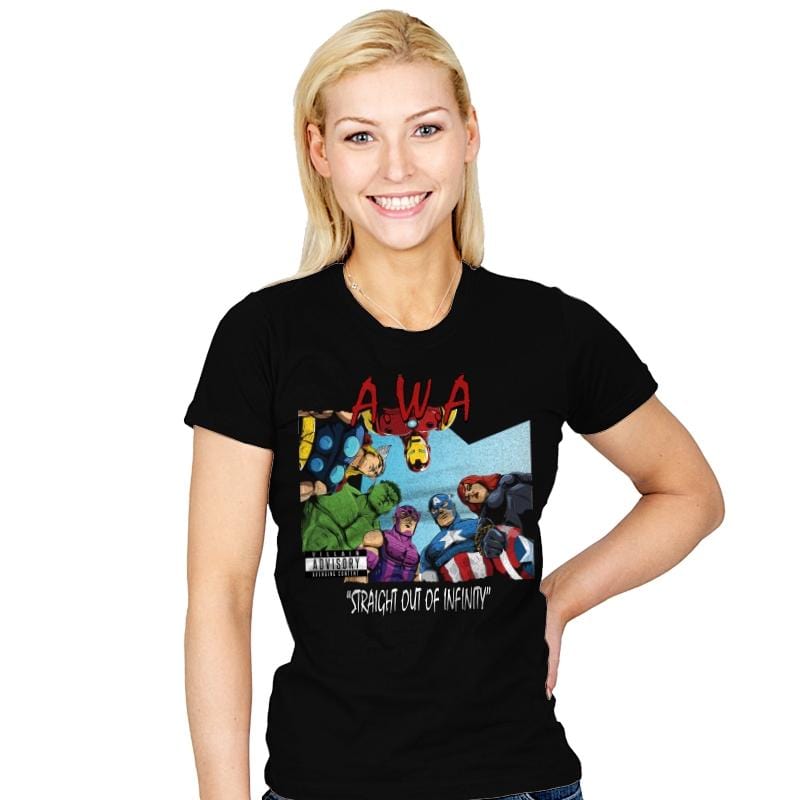 Straight Out of Infinity - Womens T-Shirts RIPT Apparel