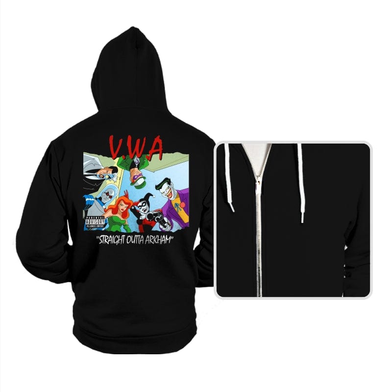 Straight Outta Arkham - Hoodies Hoodies RIPT Apparel Small / Black