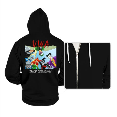 Straight Outta Arkham - Hoodies Hoodies RIPT Apparel Small / Black