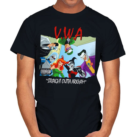 Straight Outta Arkham - Mens T-Shirts RIPT Apparel Small / Black