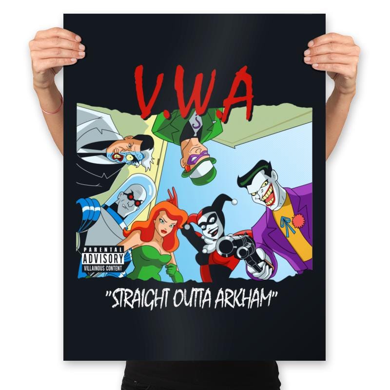 Straight Outta Arkham - Prints Posters RIPT Apparel 18x24 / Black