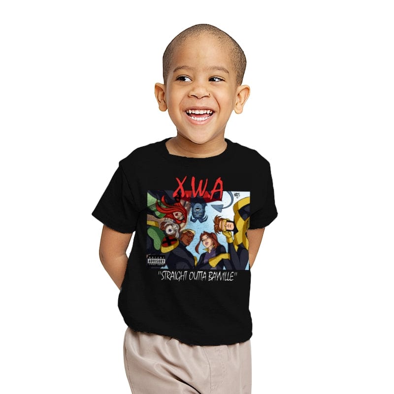 Straight Outta Bayville - Youth T-Shirts RIPT Apparel X-small / Black
