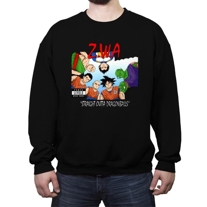 Straight Outta Dragonballs - Crew Neck Sweatshirt Crew Neck Sweatshirt RIPT Apparel