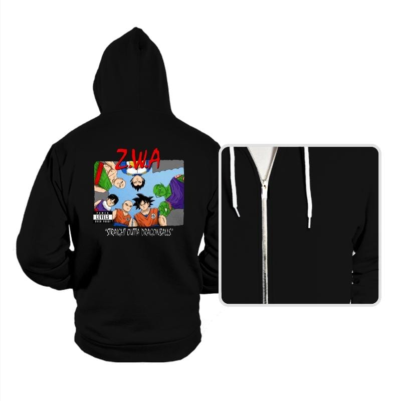 Straight Outta Dragonballs - Hoodies Hoodies RIPT Apparel Small / Black