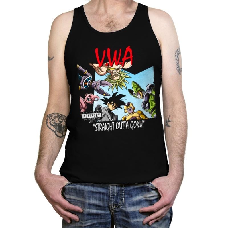 Straight Outta Goku - Tanktop Tanktop RIPT Apparel X-Small / Black