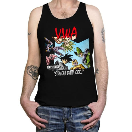 Straight Outta Goku - Tanktop Tanktop RIPT Apparel X-Small / Black