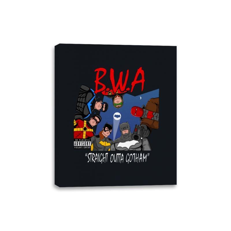 Straight Outta Goth - Canvas Wraps Canvas Wraps RIPT Apparel 8x10 / Black