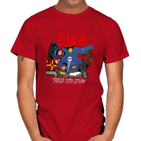 Straight Outta Goth - Mens T-Shirts RIPT Apparel Small / Red