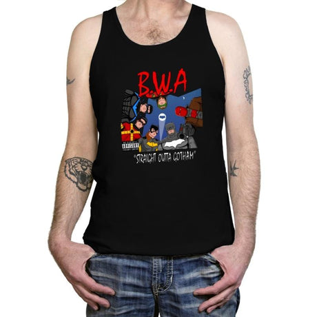 Straight Outta Goth - Tanktop Tanktop RIPT Apparel X-Small / Black