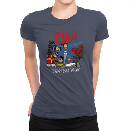 Straight Outta Goth - Womens Premium T-Shirts RIPT Apparel Small / Indigo