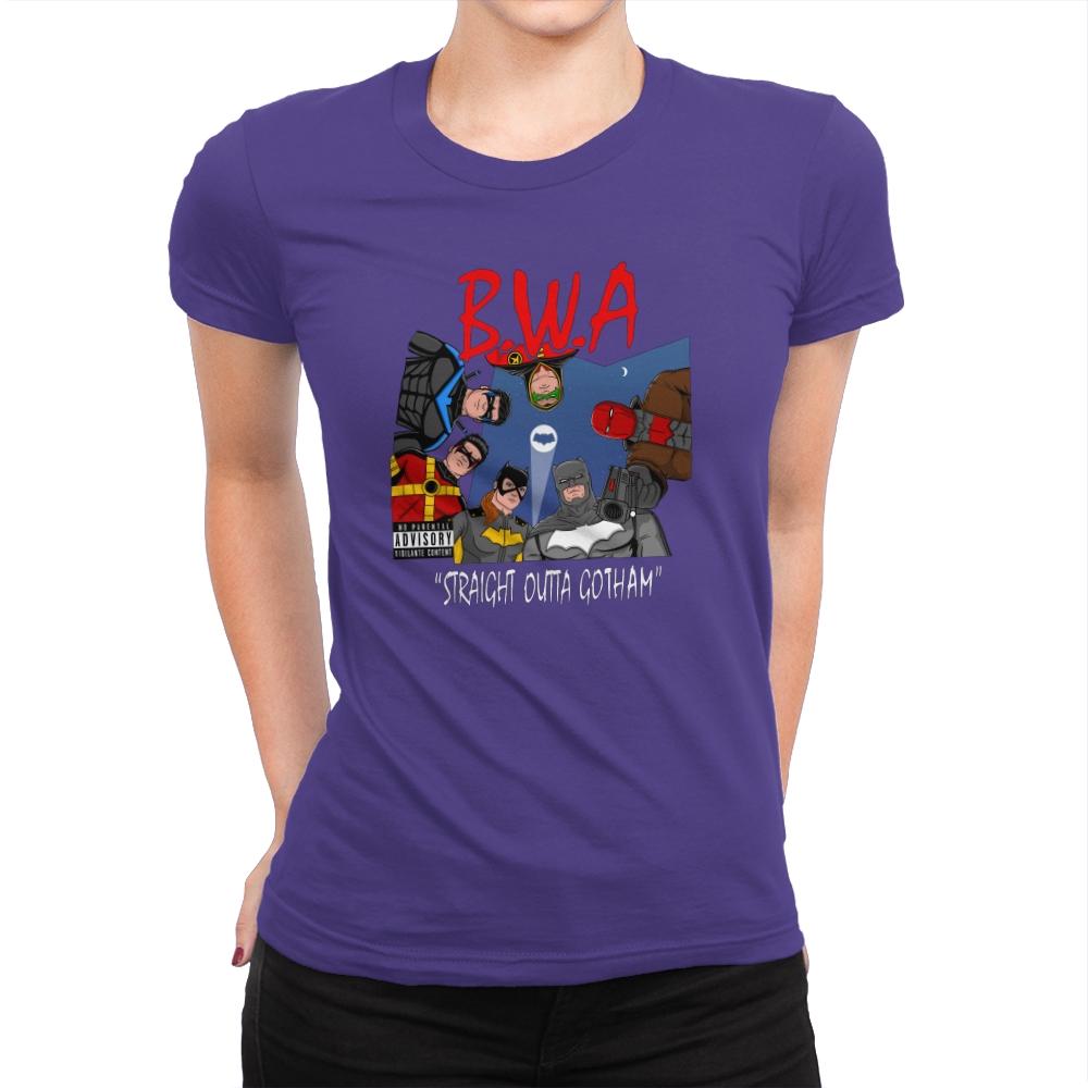 Straight Outta Goth - Womens Premium T-Shirts RIPT Apparel Small / Purple Rush