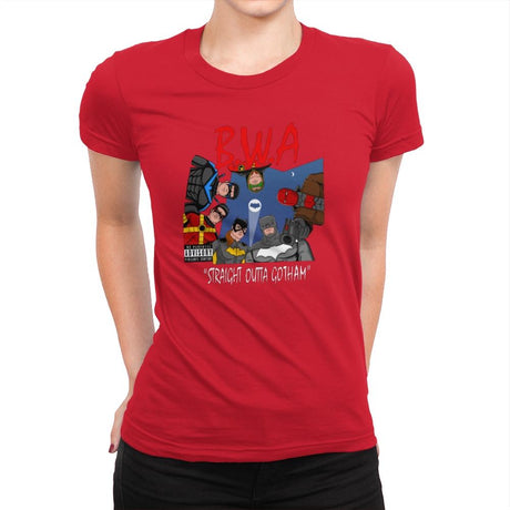 Straight Outta Goth - Womens Premium T-Shirts RIPT Apparel Small / Red