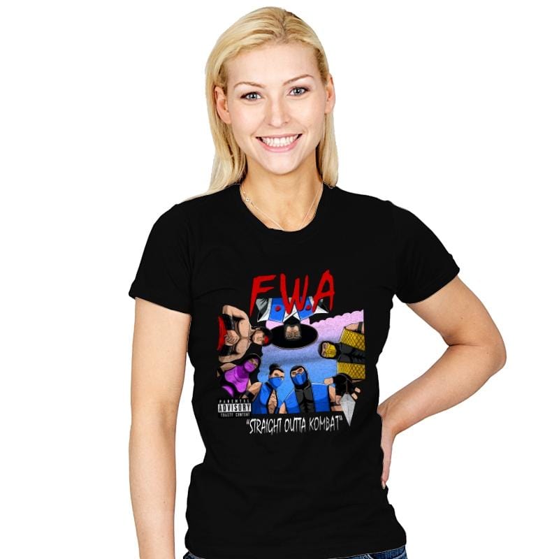 Straight Outta Kombat - Womens T-Shirts RIPT Apparel