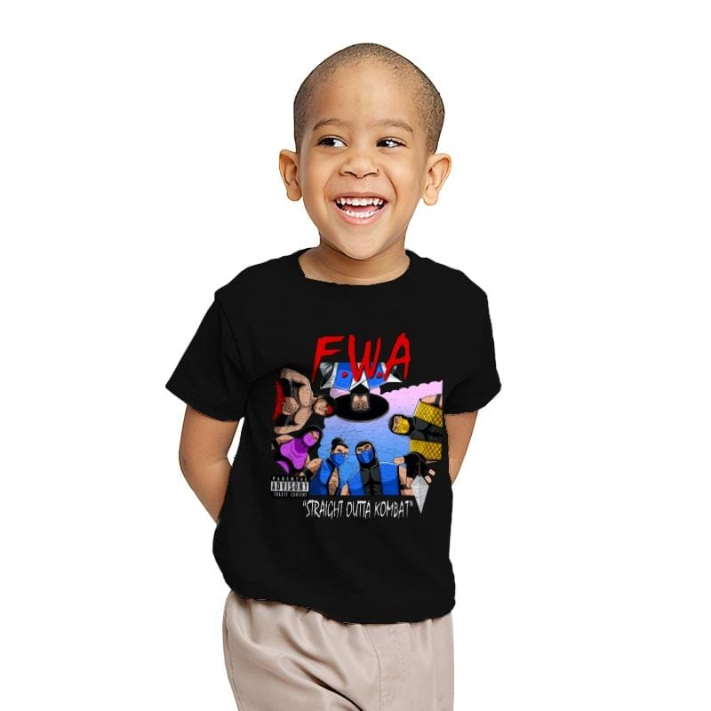 Straight Outta Kombat - Youth T-Shirts RIPT Apparel