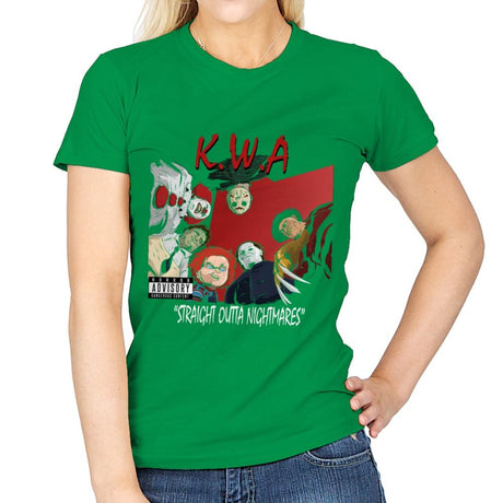 Straight Outta Nightmares - Best Seller - Womens T-Shirts RIPT Apparel Small / Irish Green
