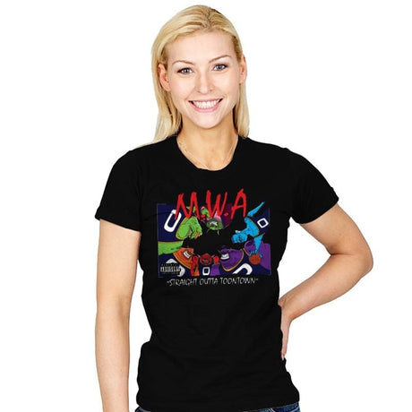 Straight Outta Toontown - Womens T-Shirts RIPT Apparel