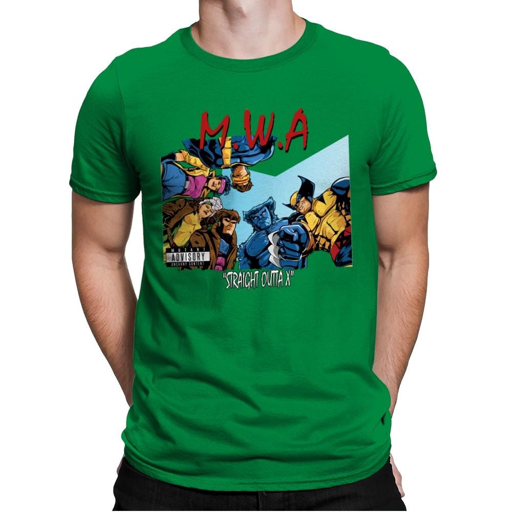 Straight Outta X - Mens Premium T-Shirts RIPT Apparel Small / Kelly Green