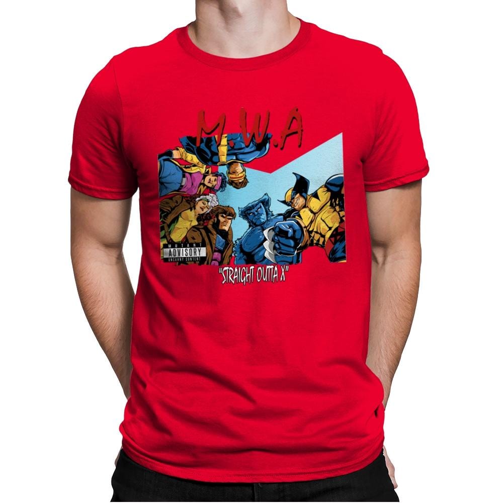 Straight Outta X - Mens Premium T-Shirts RIPT Apparel Small / Red